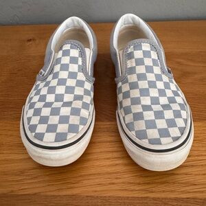 Kids Checkered Slip-On Shoes